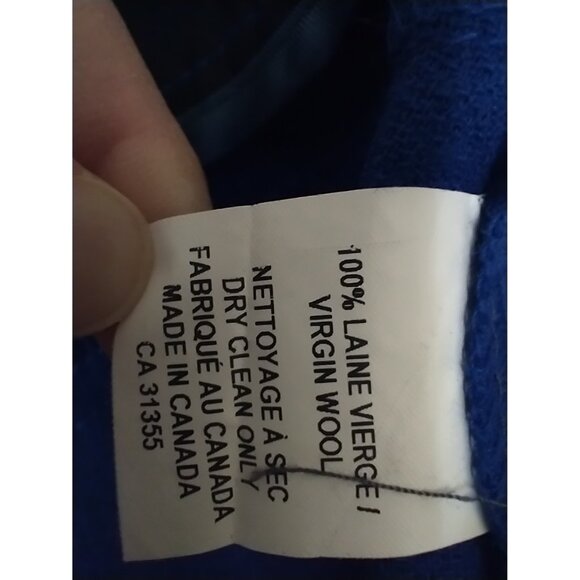 TAVAN & MITTO deisgners - Pants 100% Italian virgin wool - royal blue - Picture 16 of 16